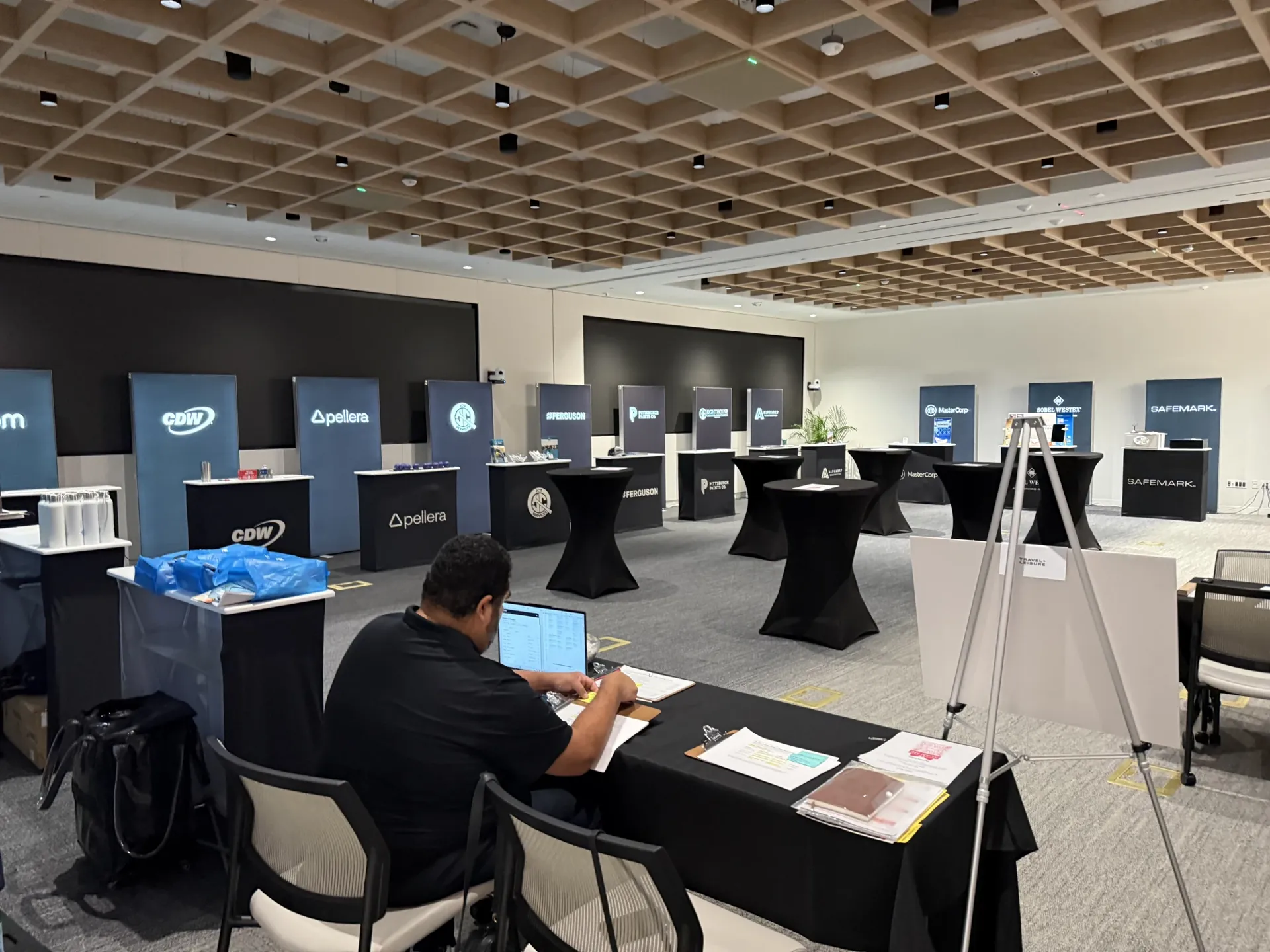 The Showcase floor in full swing