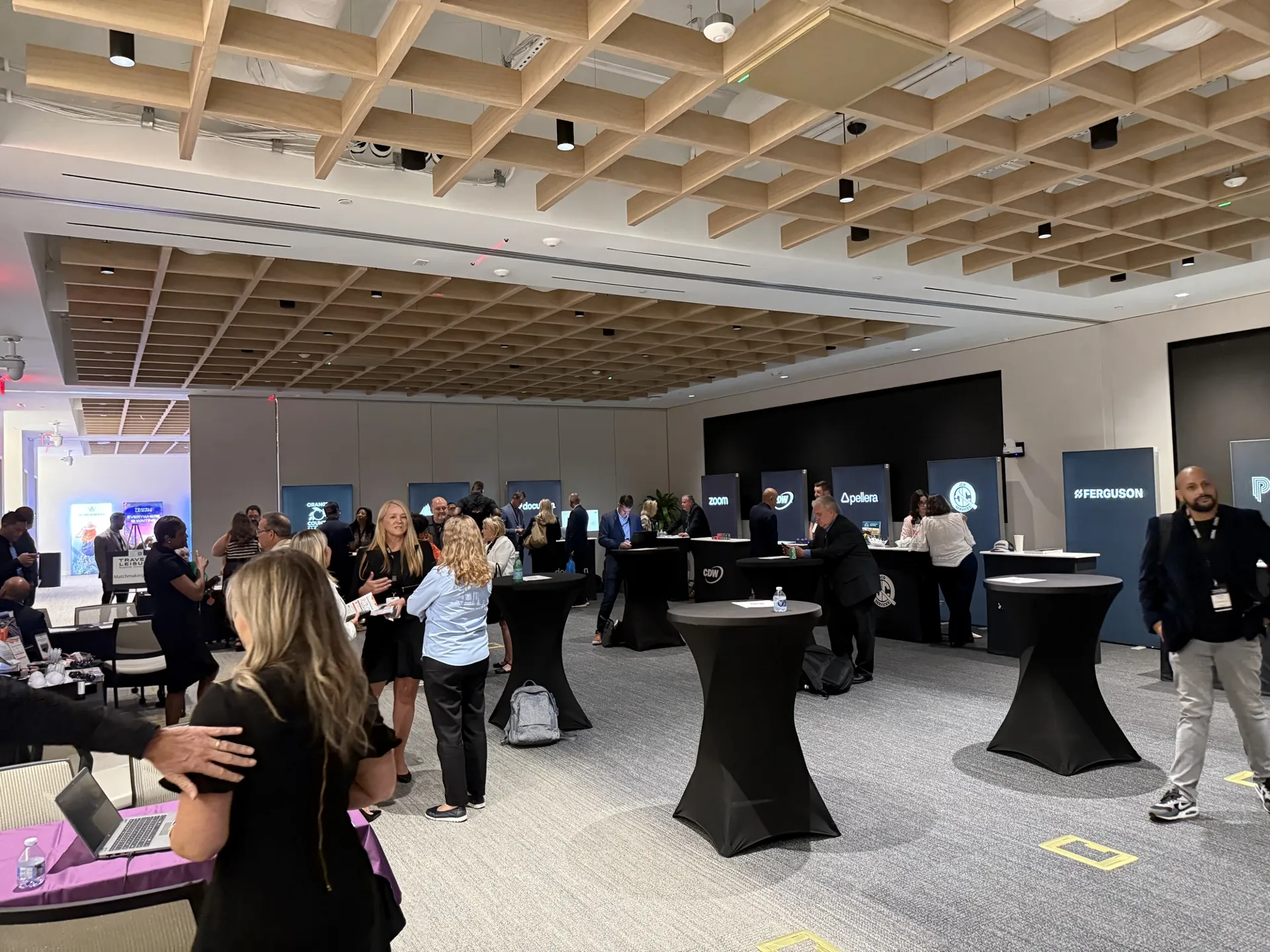 A curated Supplier Showcase floor